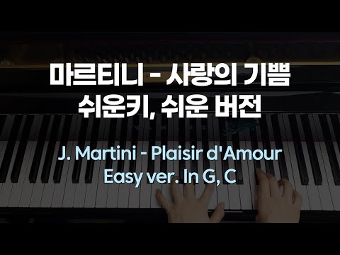 Plaisir d'Amour (EASY VER. C key) - Jean Paul Martini