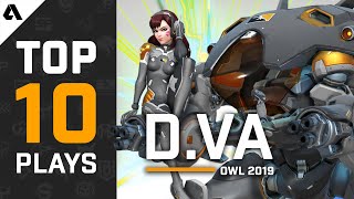 TOP 10 Best D.Va Plays - Overwatch League Season 2