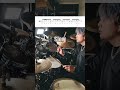 Conga Groove - Linear Drumming🥁 #drums #lesson #Shorts