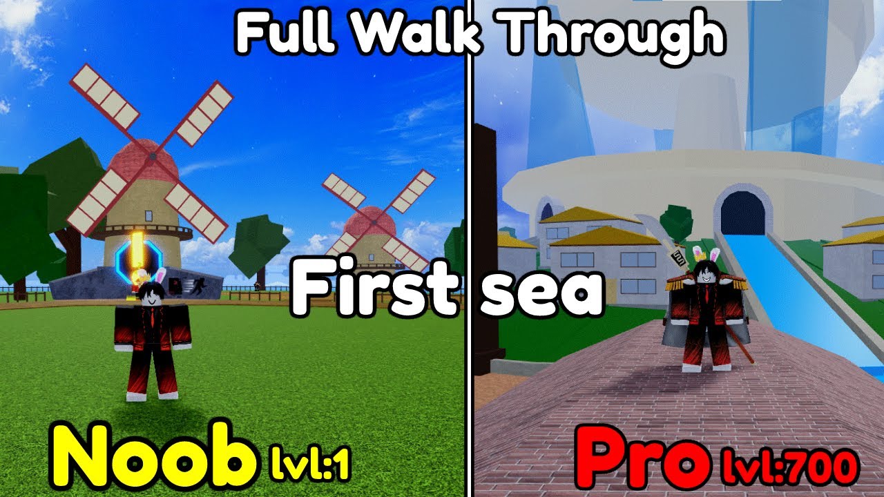 Blox Fruits Level 1 - 700 How To Complete First Sea In 1 Minute! 
