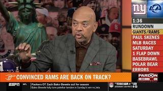Pardon the Interruption | STAFFORD IS BACK! Wilbon on 4 TDs, 327 YARDS as Rams CRUSH Giants on MNF!