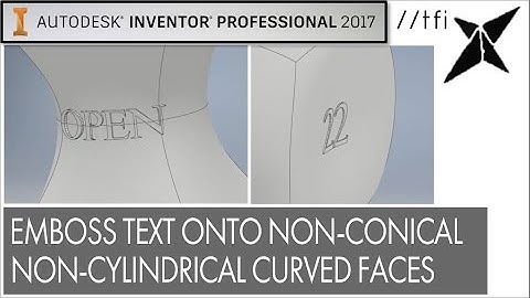 How to Emboss Text On ANY Curved Face(s)