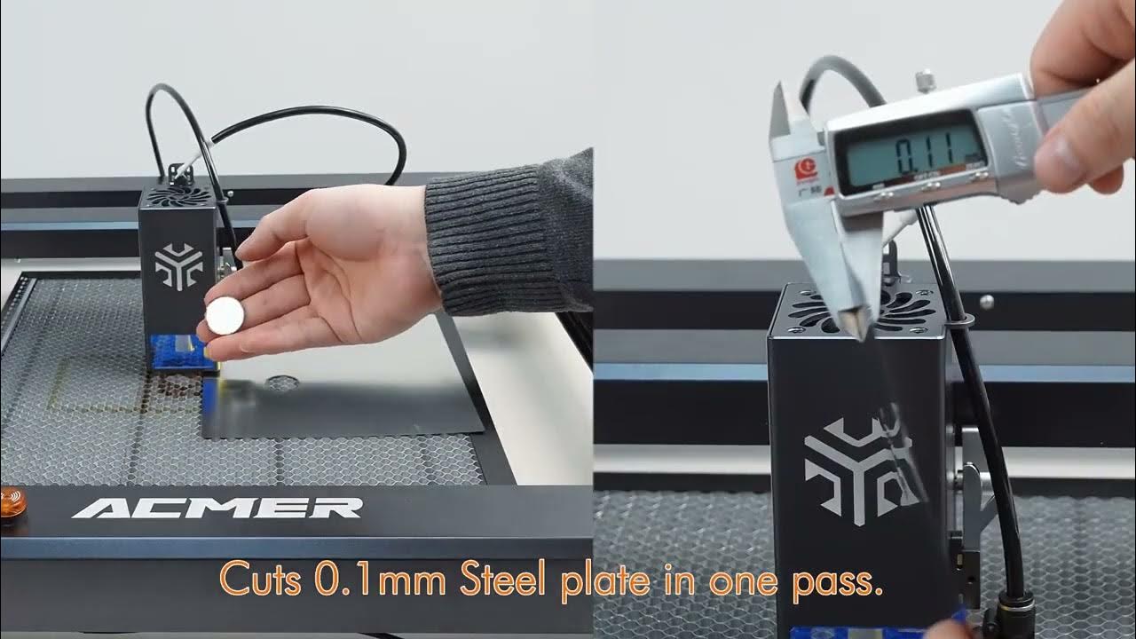 ACMER P2 33W laser engraver & cutter machine YouTube