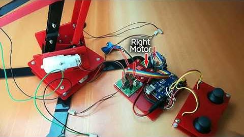 Controlling a Kit4Curious Arduino Robotic Arm with joysticks