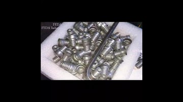 FD-XY1 Thread rolling machine processing E27 lamp holder.#machine #auto #factory #engineering #lamp