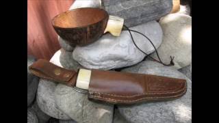 Making a Coconut and Deer Stag Knife Handle and Kuksa, Part II