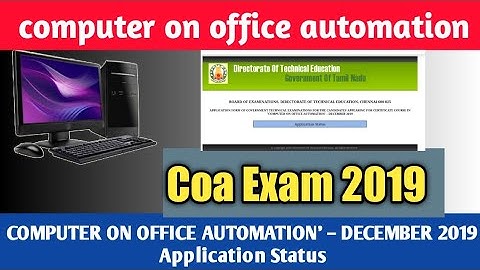 COMPUTER ON OFFICE AUTOMATION