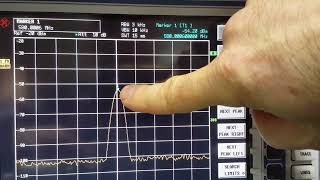 MAX HOLD HARMONICS ROHDE&SCHWARZ SPECTRUM ANALYZER
