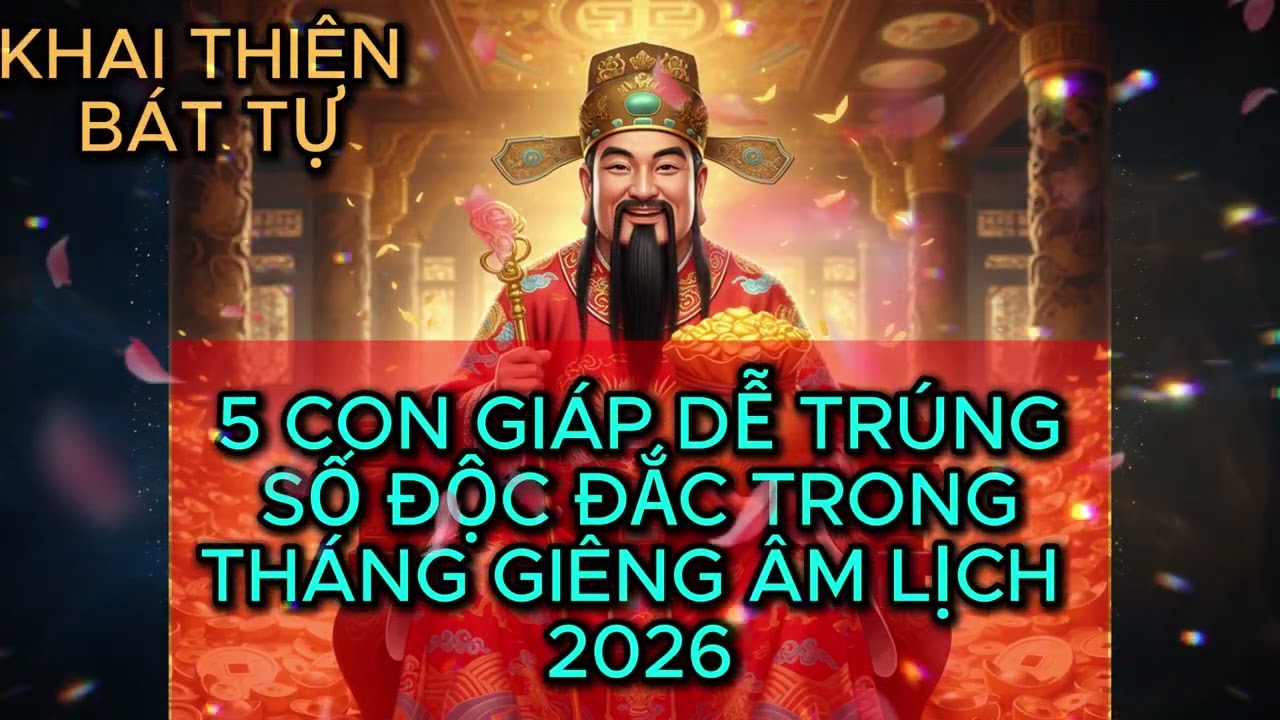 5 CON GIÁP DỄ TRÚNG SỐ ĐỘC ĐẮC NHẤT TRONG THÁNG GIÊNG 2026