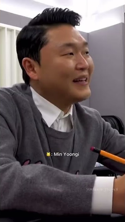 Just PSY losing it everytime yoongi said Min Yoongi and Park Jaesang😂