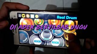 Oi adek berjilbab ungu,pakai drum