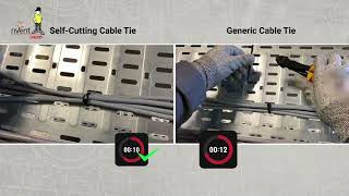nVent CADDY Self-Cutting Cable Tie - Comparison Video