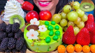 ASMR FRESH FRUIT + MOUSSE CAKE *MAKAN BUAH SEGAR* ताजे फल खाएं MUKBANG MASSIVE Eating Sounds