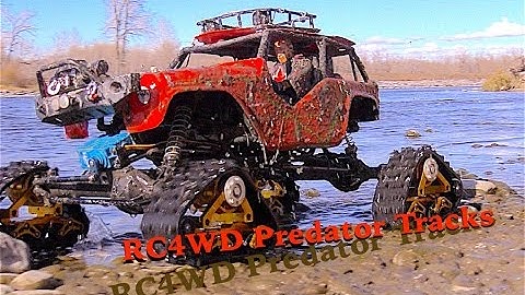 RC CWR RC4WD Wraith Predator Tracks X 2 and an SCX-10