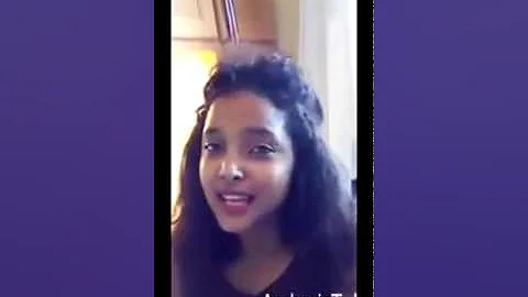 Cute Ethiopian girl lip syncs Fasil Demoz - Enkoklesh ፋሲል ደሞዝ - እንቆቅልሽ