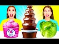 Desafío De Fuente De Chocolate | Come Solo Dulce 24 horas por Ideas 4 Fun Challenge