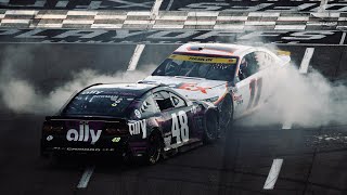 Denny Hamlin Wild Onboard After Checkered Flag | 2021 Xfinity 500