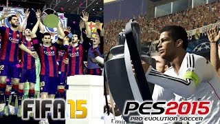 FIFA 15 vs PES 2015 UEFA Champions League Final Comparison screenshot 4