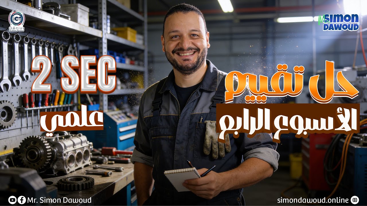 math secondary 2 second term | حل تقييم الاسبوع الرابع ماث تانيه ثانوي لغات علمي