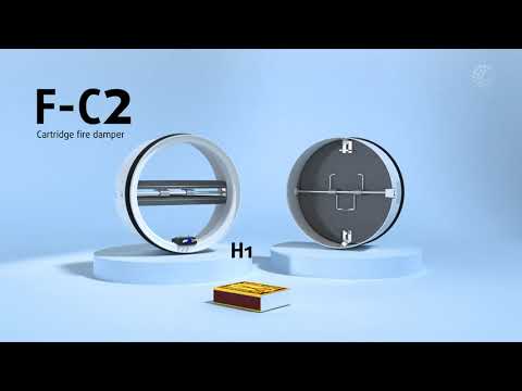 Systemair Fire Safety Products | F-C2 Cartridge Fire Damper