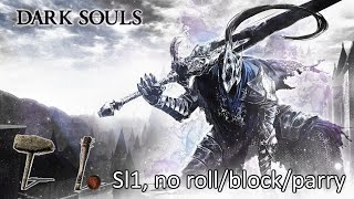 Dark Souls Remastered Challenge (all bosses, sl1, no rolling/blocking/parrying/RTSR/damage taken)