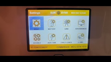 DC volt low error on a 5kw Sunsynk inverter