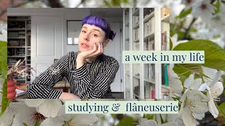 Week in my life vlog: studying & flâneuserie
