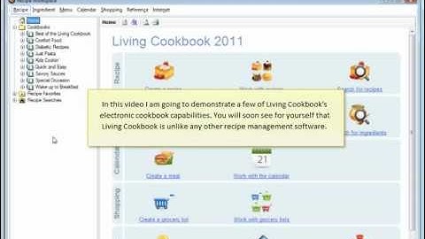 How to use Living Cookbook Recipe Software as an electronic cookbook