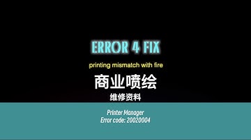Printer manager 20020004 error 4 print data mismatch with fire