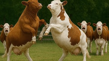 Menggembalakan Sapi Jinak Setiap Sore Sapi Menari, Suara Sapi, Sapi, Sapi Lucu, Sapi Makan Rumput