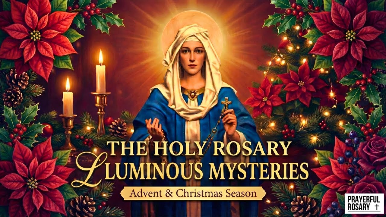 Молитесь Святым Розарием — Светлые Тайны | Ходите в свете, вере и руководстве Христа 🌹✨