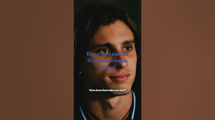 riccardo calafiori first interview in arsenal