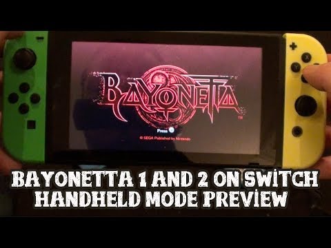 [Preview] Bayonetta 1 and 2 on Switch - Handheld mode