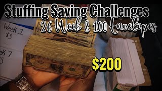 Second Cash Stuffing Saving Challenges|26 Week Challenge|100 Envelope Challenge