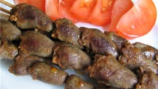 Шашлык из куриных сердечек в духовке Шашлык из куриных сердечек в духовке
