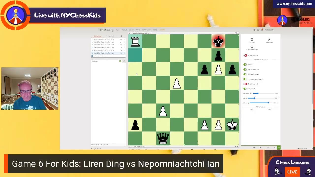 ♟️ Game 6  #NepoDing 💥 Ding Liren - Ian Nepomniachtchi 1-0