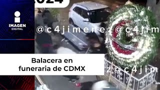 Balacera en funeraria de CDMX; lo despedían con tequila