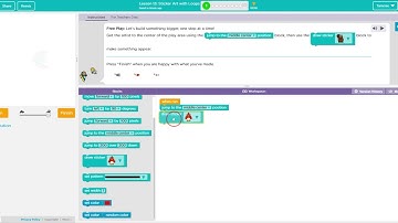 #1 Code org   Course C 2019  Sticker Art with Loops #1