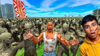 FRANKLIN vs 100 Million ZOMBIE in Indian Bike Driving 3d 😱 screenshot 2
