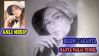 CARA CEPAT DAN MUDAH MENGGAMBAR SKETSA WAJAH ASLI MIRIP PHOTO screenshot 2