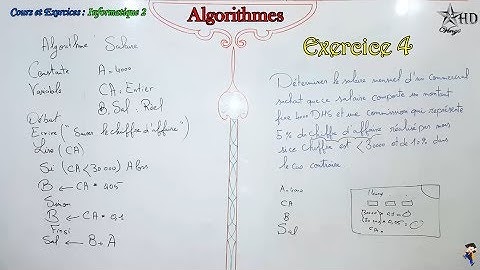 Exercice 4 Algorithmes Informatique 2