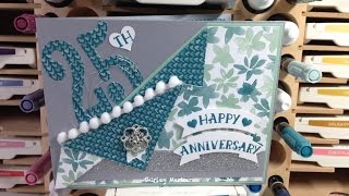 25th Wedding Anniversary Card - WOWSA!