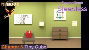 Escape Game Sleepless - Chapter 8 TINY CUBE Walkthrough (Puzzle Game / Escape Room)