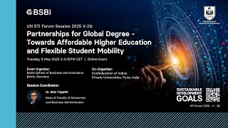 UN STI Forum Session 2025 V-26 : Partnerships for Global Degree