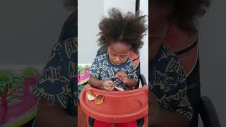 Papa won&#39;t share his chicken