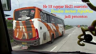 knalpot Jet,Hr13 ngejar Haryanto 21 marcelo-Double Decker Agramas,lari cepat diatas 120km