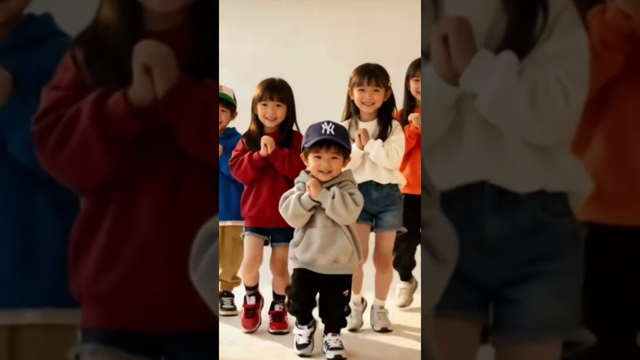 little angel dances like light to the music. 작은 천사가 음악에 맞춰 빛처럼 춤춘다.