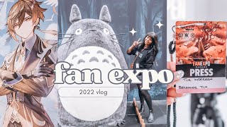 FAN EXPO VLOG | genshin impact booth, studio ghibli exhibit, and artist alley shenanigans🌸👩🏾‍🦳