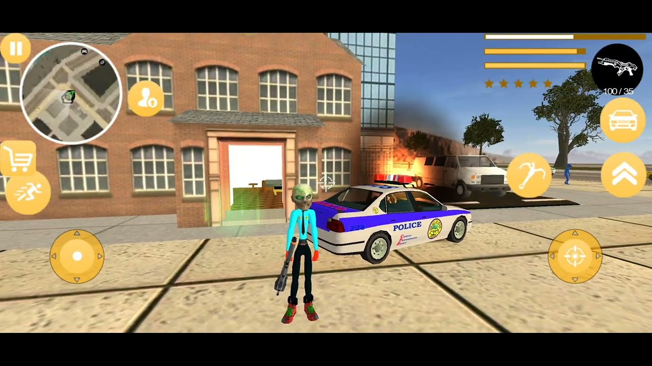 Spider Stickman Rope Hero 2 - Gameplay Walkthrough Part 1 (iOS, Android)