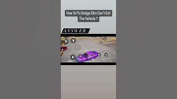 How to Fix Dodge Skin Bug : Can’t exit the vehicle here Bgmi